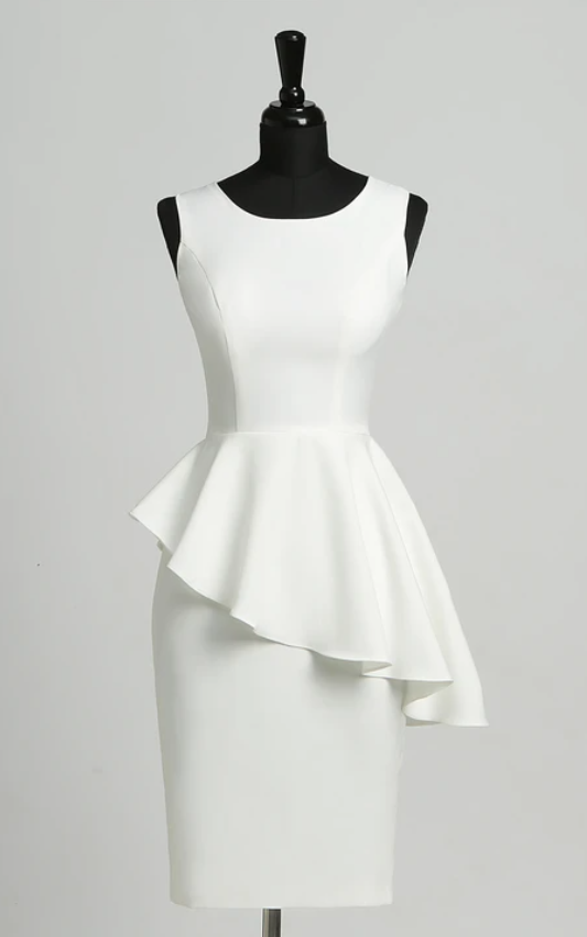 Robe fourreau Weitese sans manches, longueur genou, fermeture éclair, sexy, élégante, en satin, robe de bal, tenue de soirée